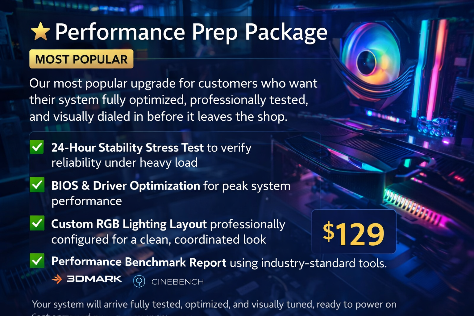 ⭐ Performance Prep Package (Most Popular)