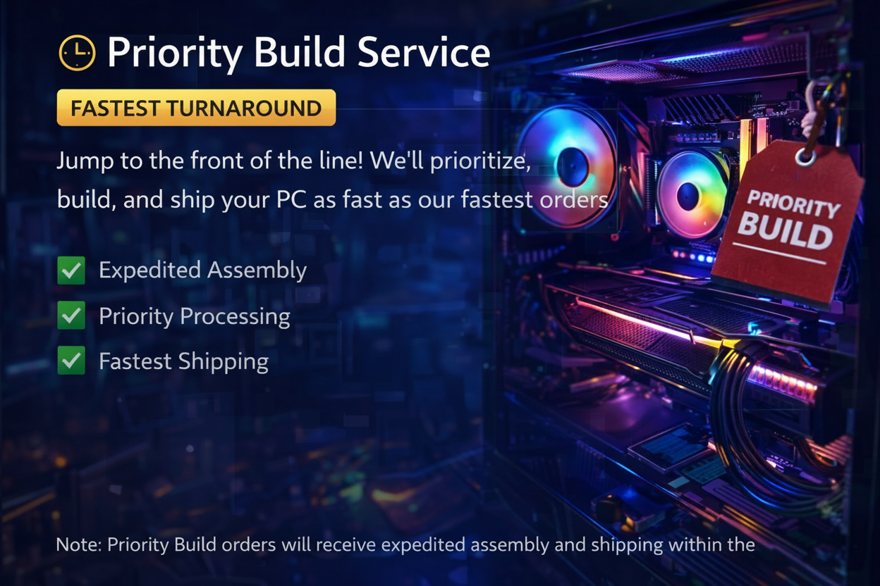 Priority Build Service - No Price